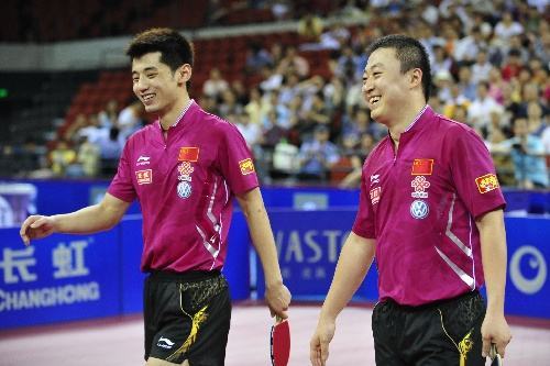 德国队完胜奥地利队,张继科扛起全队 德国队完胜奥地利队,张继科扛起全队